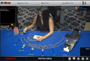 BetOnline replaces live dealer provider ViG BetOnline live blackjack