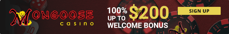 Mongoose Casino welcome bonus