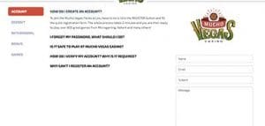 Mucho Vegas support options