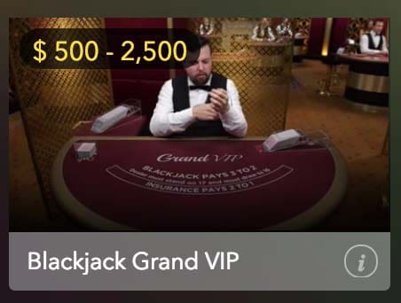 Play High limit blackjack at Mucho Vegas Play High limit blackjack at Mucho Vegas