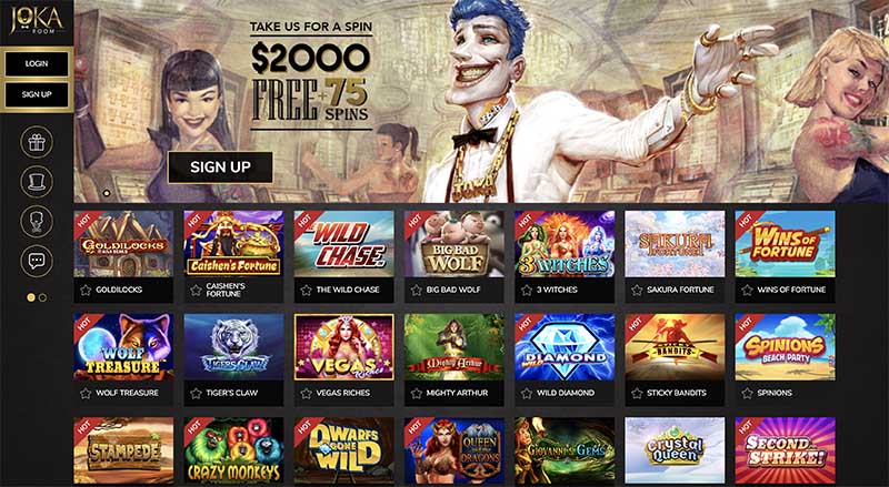 Web portal on casino: Entry required