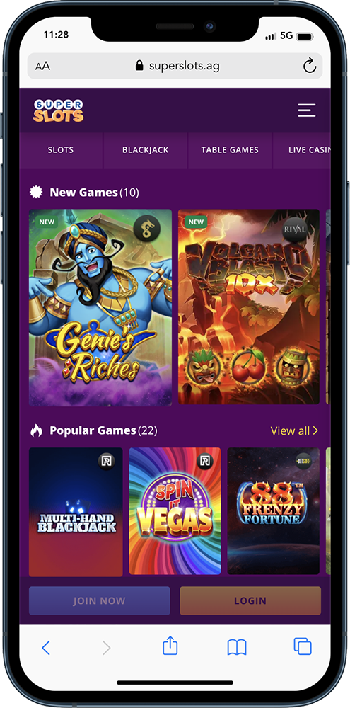 SuperSlots Mobile