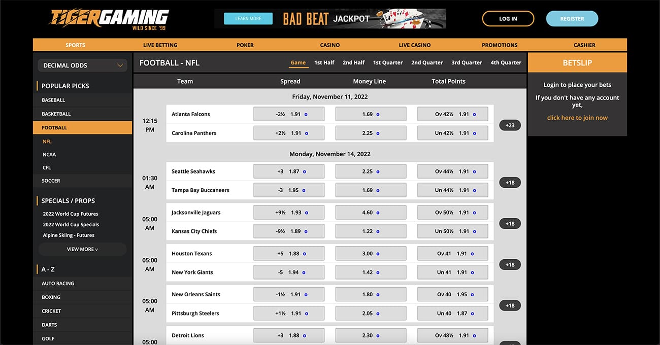 Tiger Gaming Sports betting