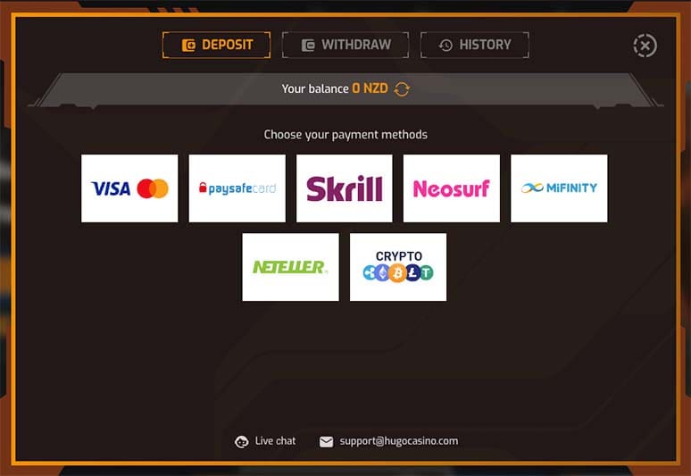 Hugo payments